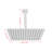 Rain Shower Headlarge Rainfall Shower Head Made Of 304 Stainless Steel - Perfect Replacementfor Your Bathroom Showerhead