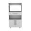 Armoire pour garde-manger avec support pour micro-ondes Worland, multifonctionnelle avec tiroir et 2 portes