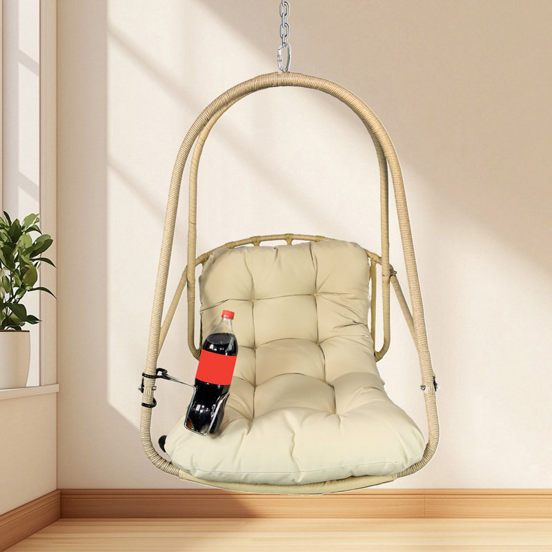 Chaise d'intérieur / extérieur pour hamac sans support, Beige / Beige