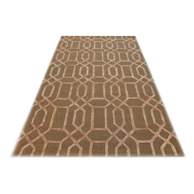Vegas Geometric Wool Hand Tufted Area Rug