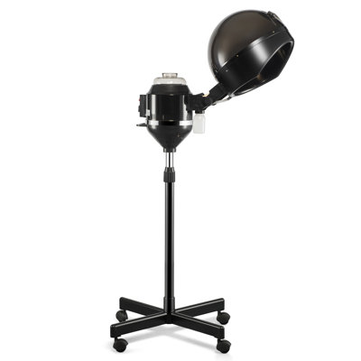 Capot de coiffeur professionnel en plastique noir