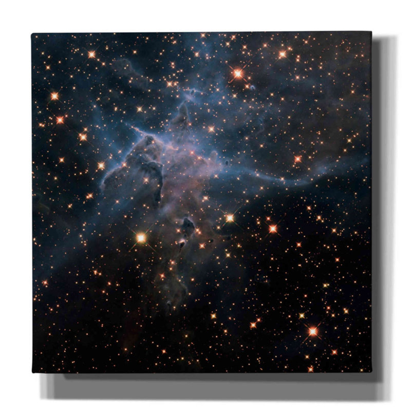 Mystic Mountain Infrared Hubble Space Telescope - Impression sur toile tendue, H 18 po x l 18 po x P 0,75 po