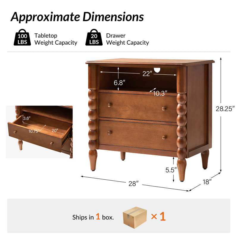 Table de bout Arifah, Brun