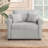 Chenille Convertible Sleeper Sofa-1202535483