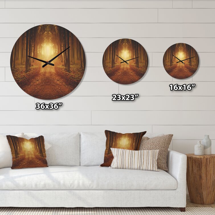 Bless international Solid Wood Wall Clock - Wayfair Canada