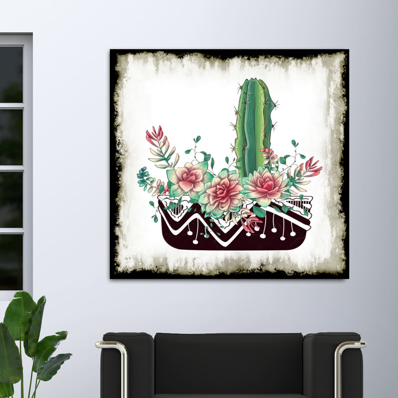 " Cactus Succulents 652 ", 20" H x 20" W x 1.5" D