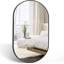 Miroir ovale en métal