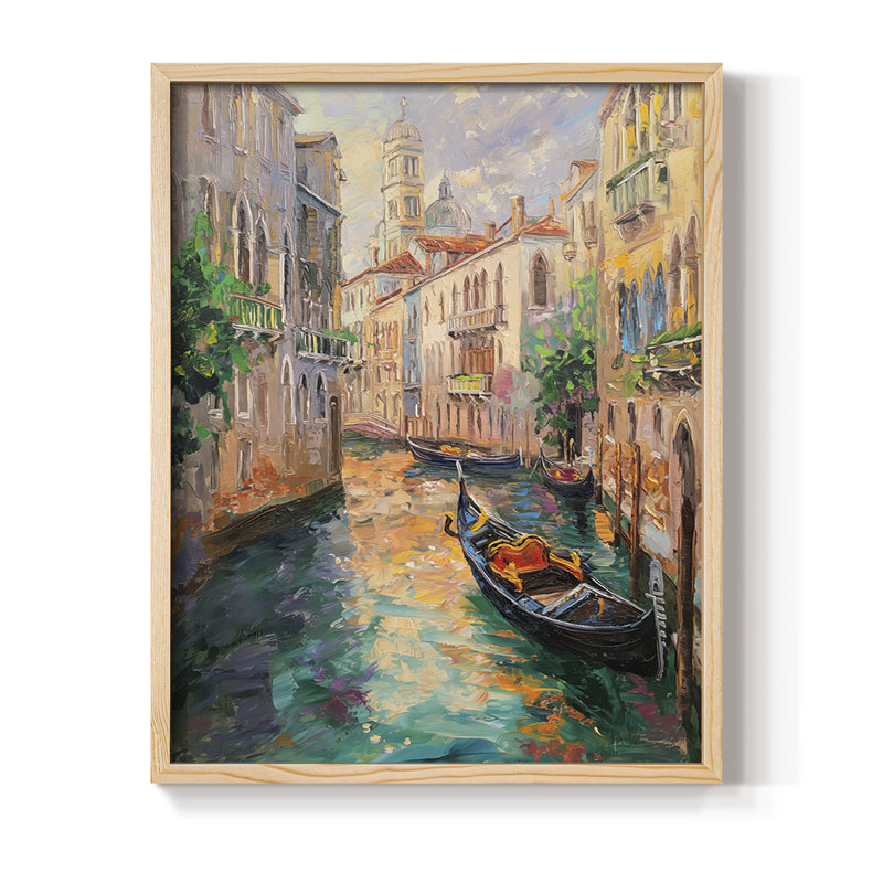 «NAUTICAL Series», reproduction encadrée en bois massif, H 21 po x l 17 po, Naturel