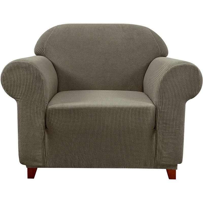 Box Cushion Armchair Slipcover, Olive Drab