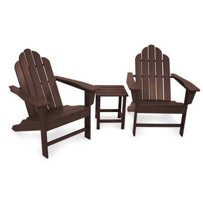POLYWOOD Long Island Adirondack 3-Piece Set