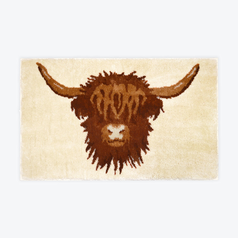 Non Slip Highland Cow Bath Mat