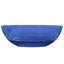 Baignoire de trempage autoportante ovale bleue transparente, 65 pouces, résine, facile à installer, bleu, forme, résine