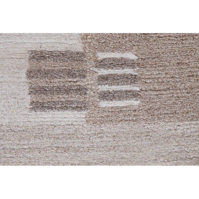 One-of-a-Kind 4'8" X 6'5" New Age Wool Area Rug in Grey