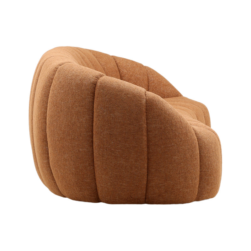 Coco 100" Wide Upholstered Sofa, Ginger