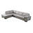 126" Wide Leather Match Sofa & Chaise-36705318-32041410
