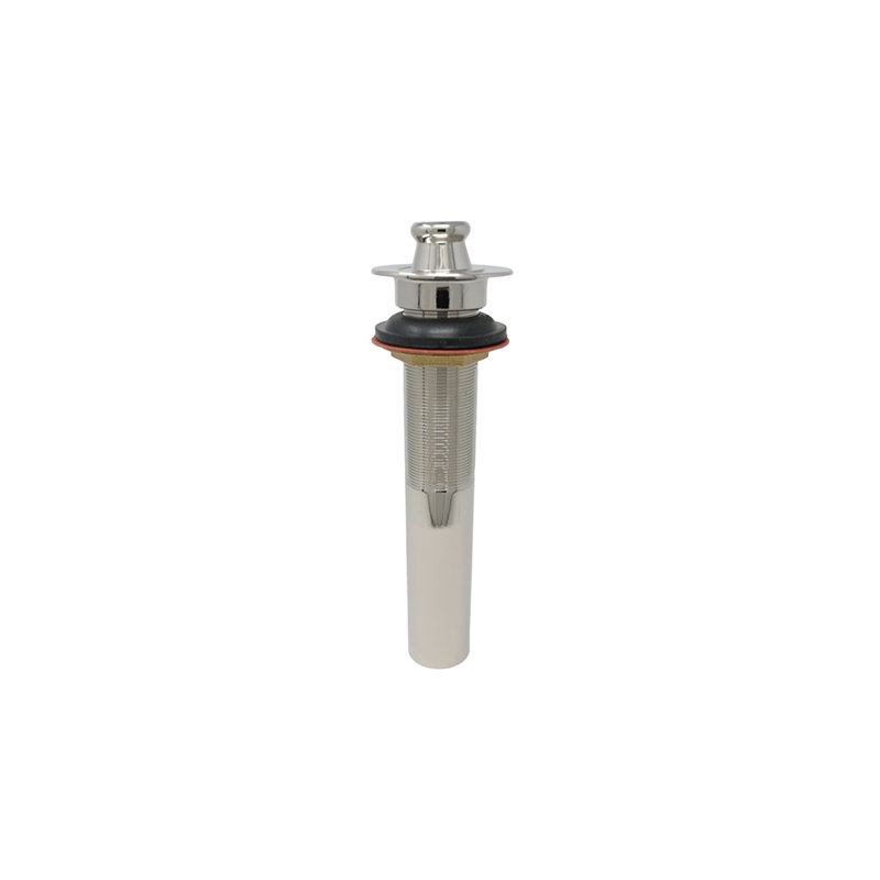 Ensemble de drain de lavabo avec bouchon Easy Lift et trous de trop-plein de Strom Living, Nickel poli