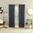 Prescott Herringbone Magnetic Closure 100% Blackout Rod Pocket Curtain Panel-116635986-116635987