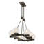 Lustre linéaire en bronze 8 lumières Darien-71214697