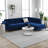 Addilynn Velvet L-Shaped Sectional-181686601-181686602
