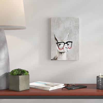 Smart Llama - Print on Canvas