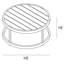 Table basse ronde en aluminium 33,75 po Bergeron-90294711