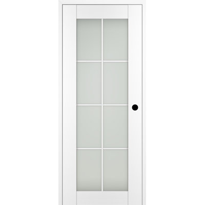 Palladio 8 Lite DIY-Friendly Manufactured Wood and Glass Paneled Interior Door