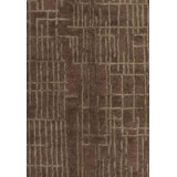 Abstract Area Rug in Brown