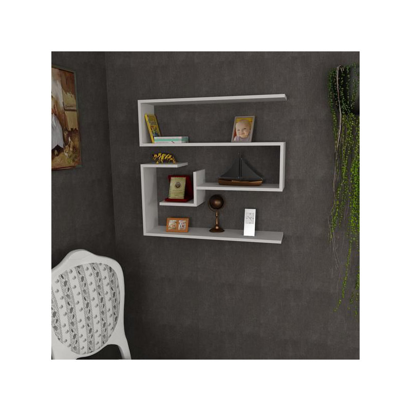 4 Piece Accent Shelf, White