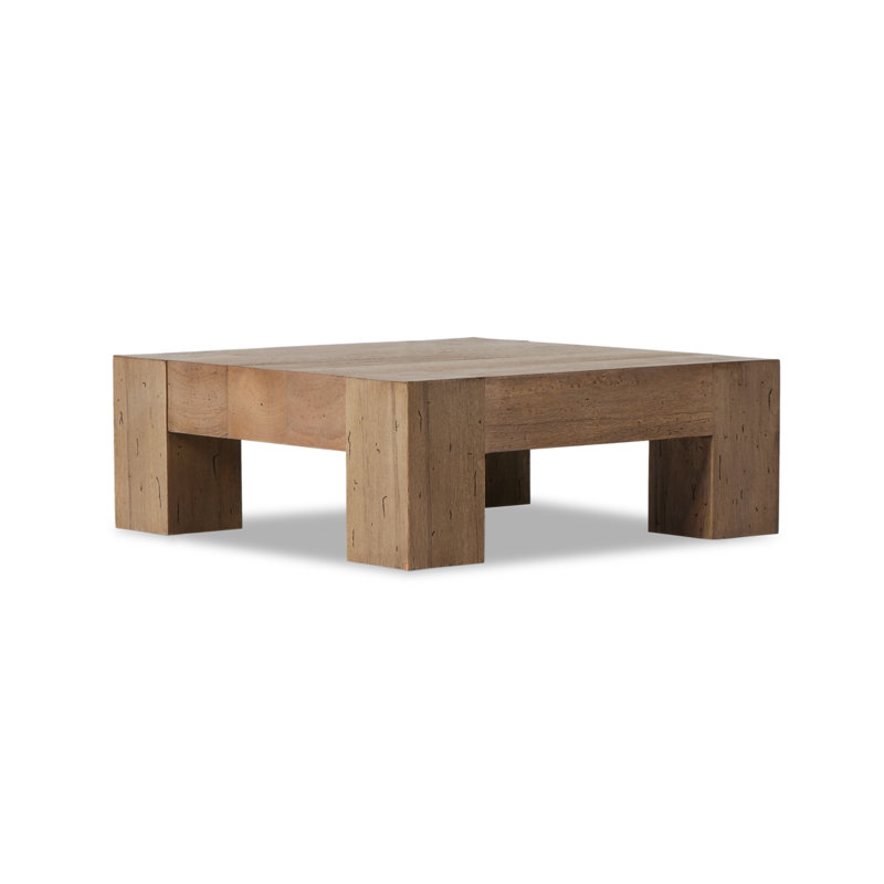 Bellefonte Single Coffee Table, Rustic Wormwood Oak