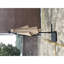 Parasol de patio rectangulaire brun clair - 26 ampoules solaires, 180 G, pour terrasse, cour arrière, poteau en acier, surface-914146241