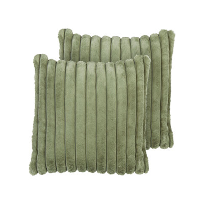 RAKYA Striped Square Throw Cushion With Filling