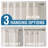 Linen Curtains for Living Room 2 Panels Back Tab Loop Pocket Textured Light Filtering Semi Sheer Rustic Farmhouse Boho Curtain for Bedroom-16304824-16304812