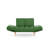 Modern 3-Seat Sofa Bed, Green Linen Fabric, 47.2 x 23.6 x 15.7 inches | 100% Metal Frame, Wooden Legs | Pocket Spring + 28 DNS Foam + Fiber Comfort | 5-Level Adjustable Arms, Supports Up to 440 lbs, Scandinavian Design-2006134786