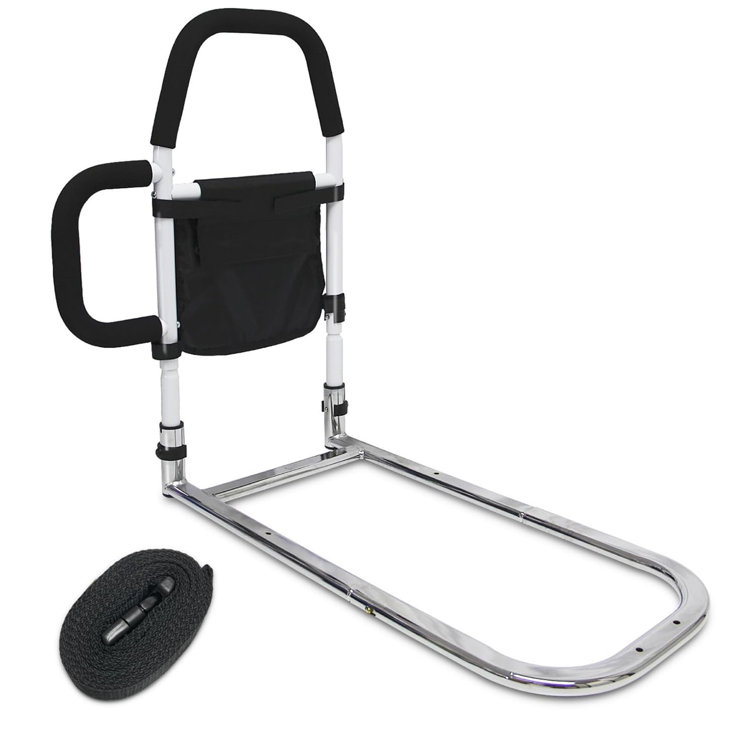 Bed Rails With Double Armrests And Storage Pockets