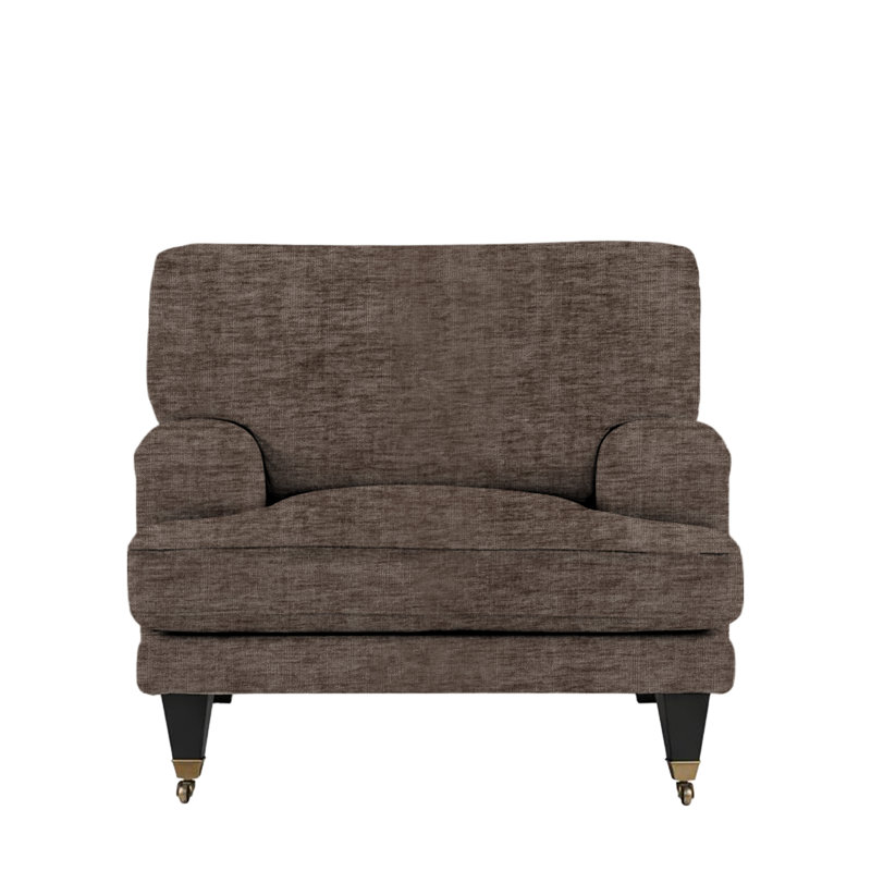 Upholstered Armchair, Brown