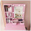 Table de coiffeuse avec miroir et lumières DEL réglables, prise de courant, support pour séchoir à cheveux et tabouret - coiffeuse compacte pour petites chambres
