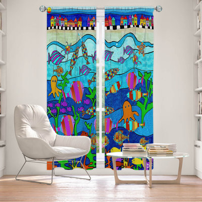 Paire de rideaux obscurcissant avec passe-tringle Delaughter Room