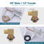 2-Pack Installation Kit For Commercial Wall-Mounted Faucets, Featuring 1/2-Inch Npt Connections