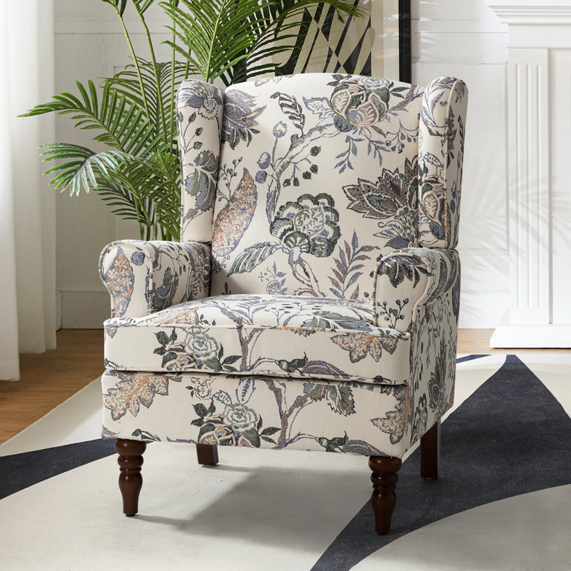 Upholstered Armchair, Green