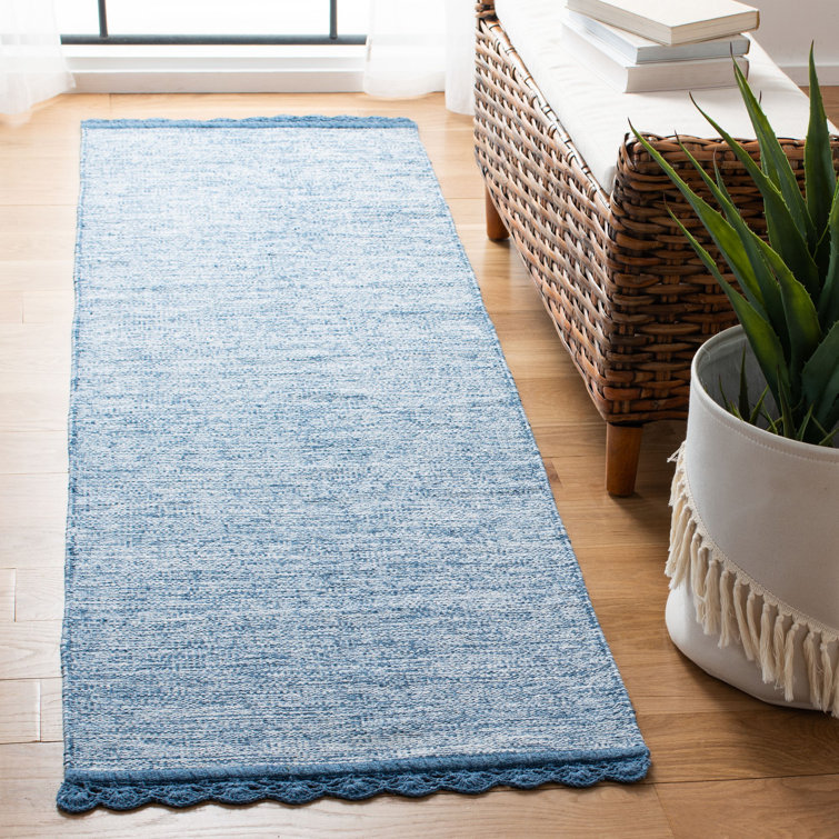 Mohnton Hand Woven Cotton Solid Color Rug