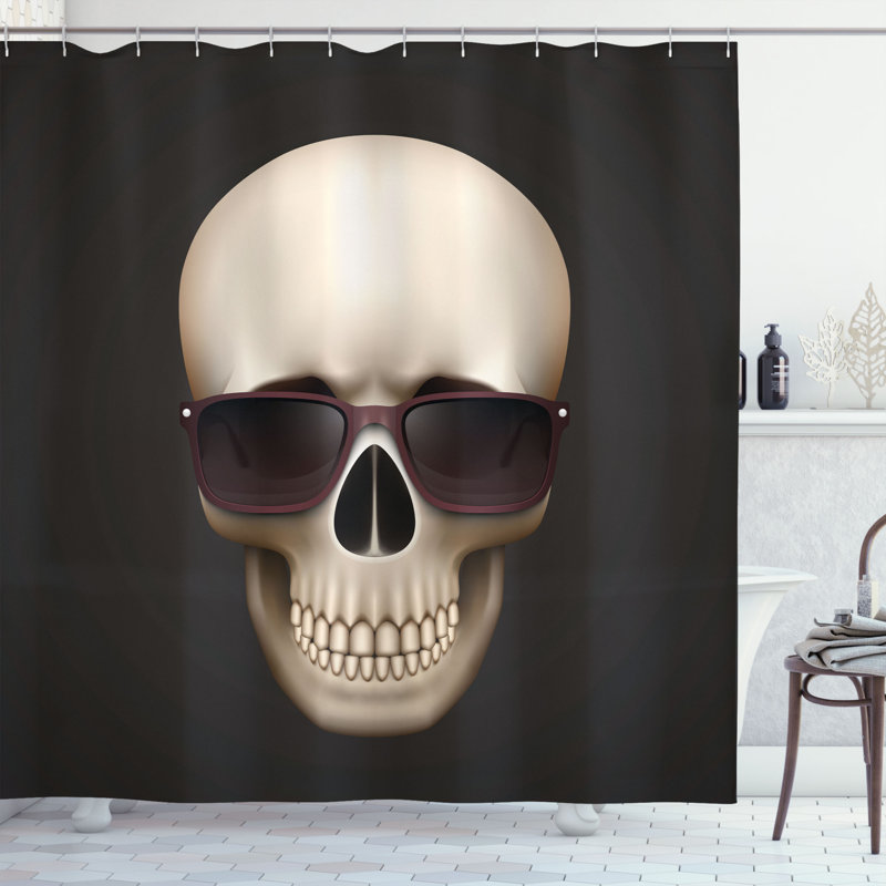 Shower Curtain with Hooks Included, 75" H x 69" W