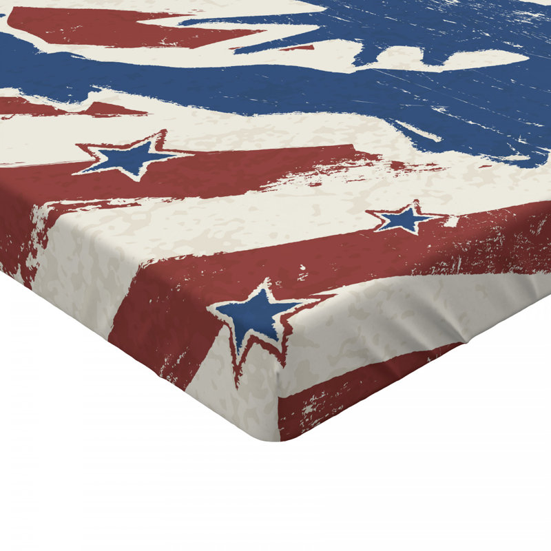 4Th Of July Microfiber Fitted Sheet, Twin Fitted Sheet