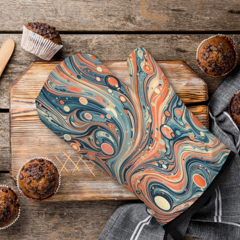 Gant de cuisine artistique en coton