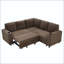 Canapé-lit modulaire en L avec canapé-lit, rangement et porte-gobelets-132516608