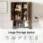 23.6" Wide Modern Farmhouse Over-the-toilet Bathroom Space Saver-2047852609