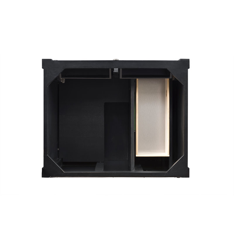 Dussault 30' W Single Bathroom Vanity Base, Black Onyx
