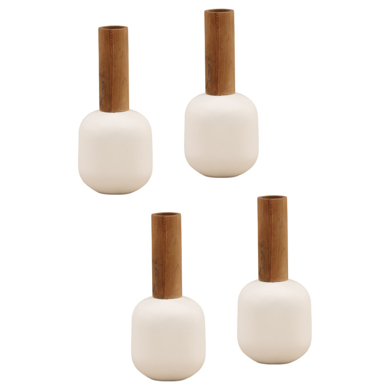 Aldmere Vase Set of 4 White