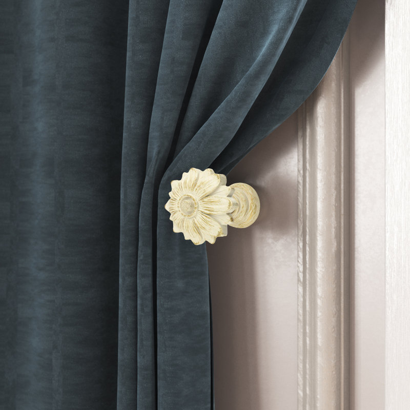Retenue de rideau Mccane Bloom Medallion, Blanc doré de France