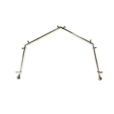 Katharina Adjustable 28 to 48 48 Bay Window Single Curtain