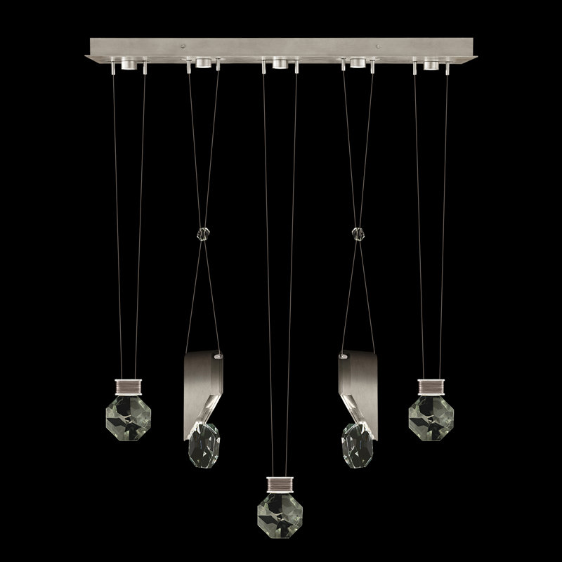 Aria 5 - Light LED Pendant, Soft Ombre Silver